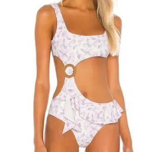 Tularosa  One Piece Swim Suit Monokini, Size Medium